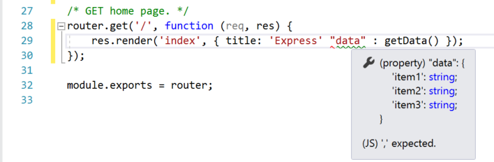 Wyświetl błąd składni