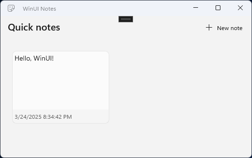 Interfejs użytkownika aplikacji notatki z jasnym tłem i jasnym szablonem notatek.