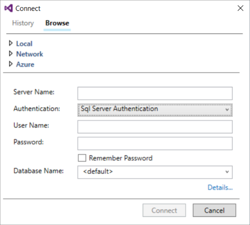 Conectar-se ao Servidor