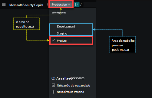 Imagem do comutador de área de trabalho do trilho.