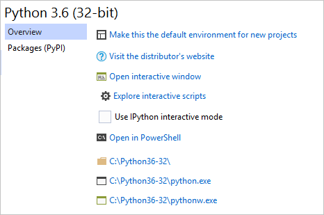Guia Visão Geral de Ambientes do Python
