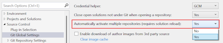 Captura de tela da opção 