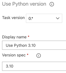 Azure DevOps definir versão do Python 2