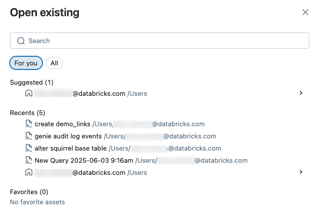 Caixa de diálogo de Consultas