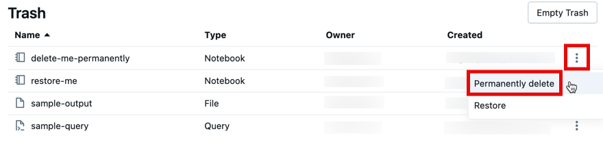 Eliminar imediatamente