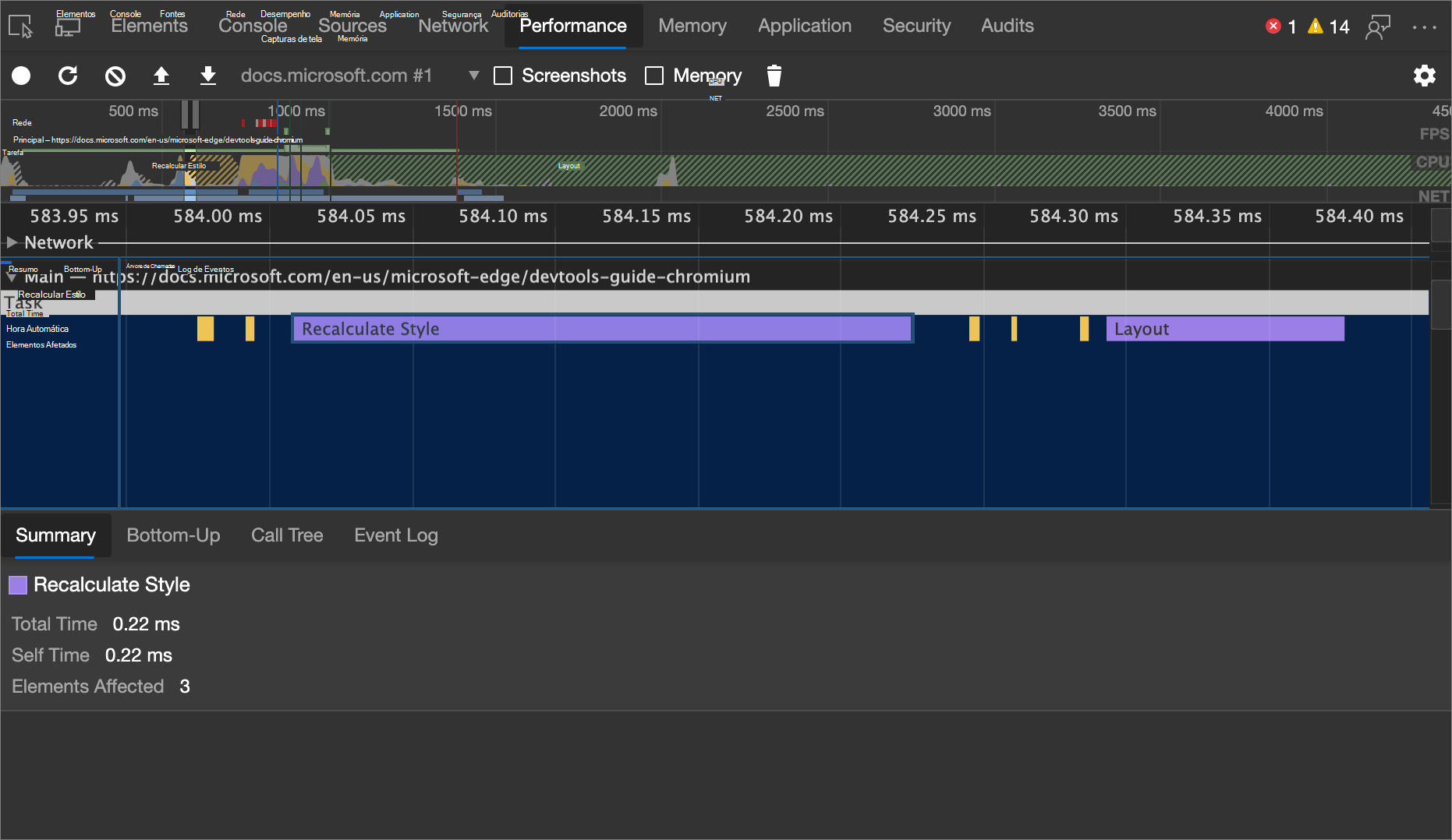 Estilo de recalcular longo