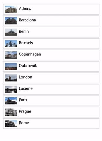 Lista com ação pull-to-refresh