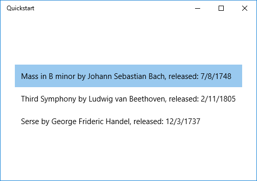 Vinculando um modo de exibição de lista 2