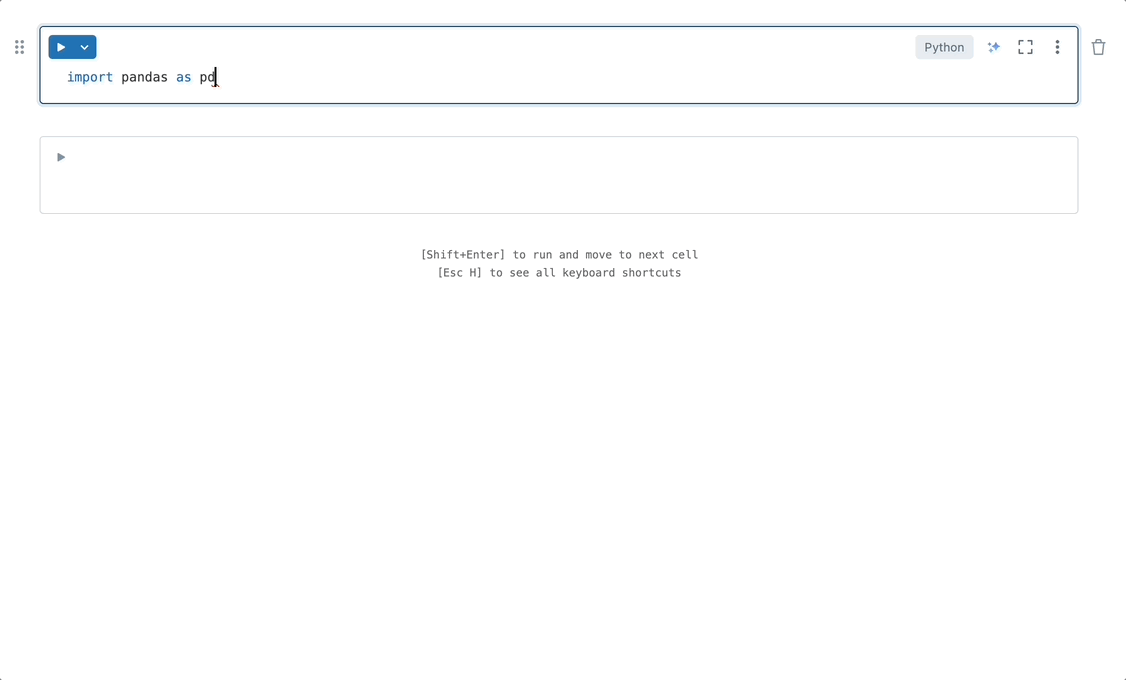 анимированный GIF-файл завершения кода для Python.