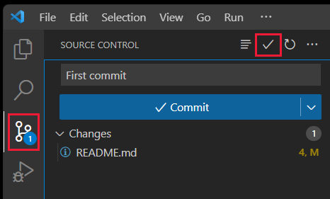 Снимок экрана: добавление файла yarn.lock в Git.