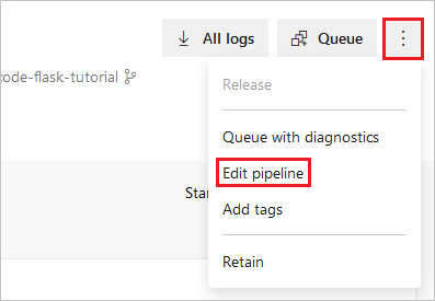 Снимок экрана комментария из конвейера редактирования в отчете о сборке.