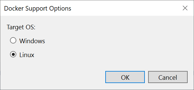 Снимок экрана: выбор целевой ОС.