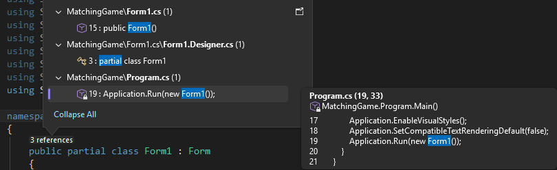 Снимок экрана: CodeLens.