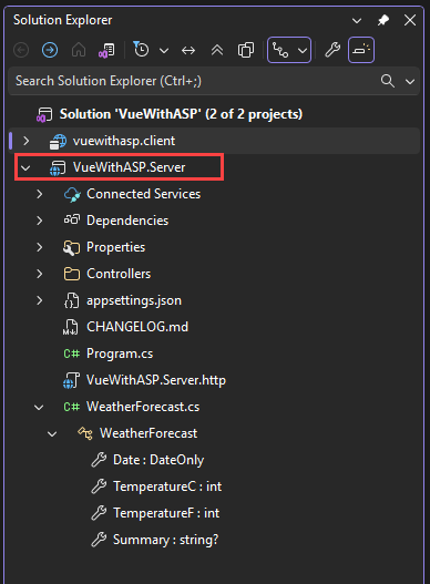 Снимок экрана: свойства проекта Open. 