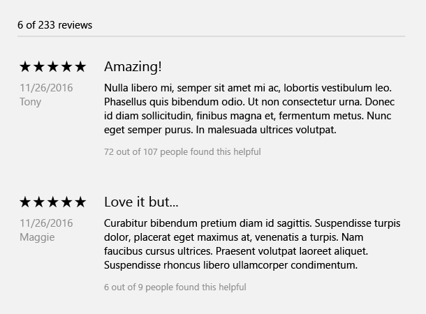 Read-Only длинный список