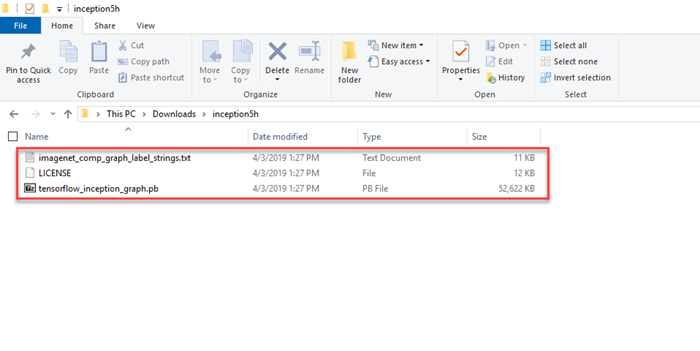 Innehåll i startkatalogen