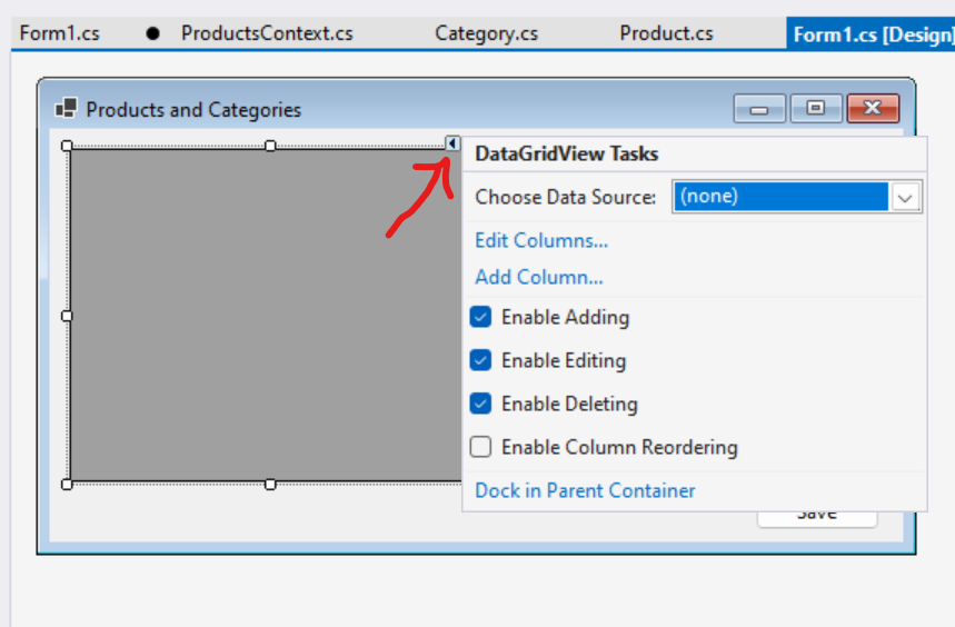 Designeråtgärdssymbolen