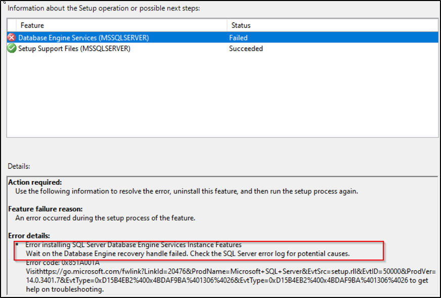 uppgraderingsfel i GUI:t