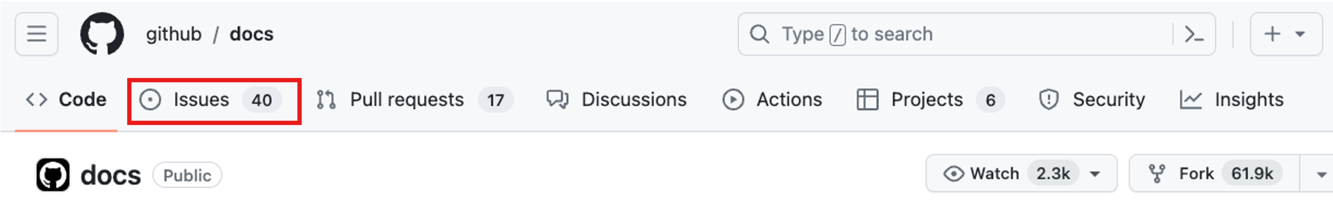 Skärmbild som visar den översta delen av huvudsidan på en lagringsplats med avsnittet Problem markerat.