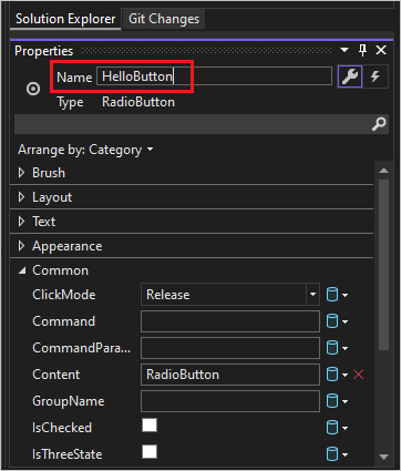 Screenshot som visar Prieskumník riešení Properties window i Visual Studio 2022 för 