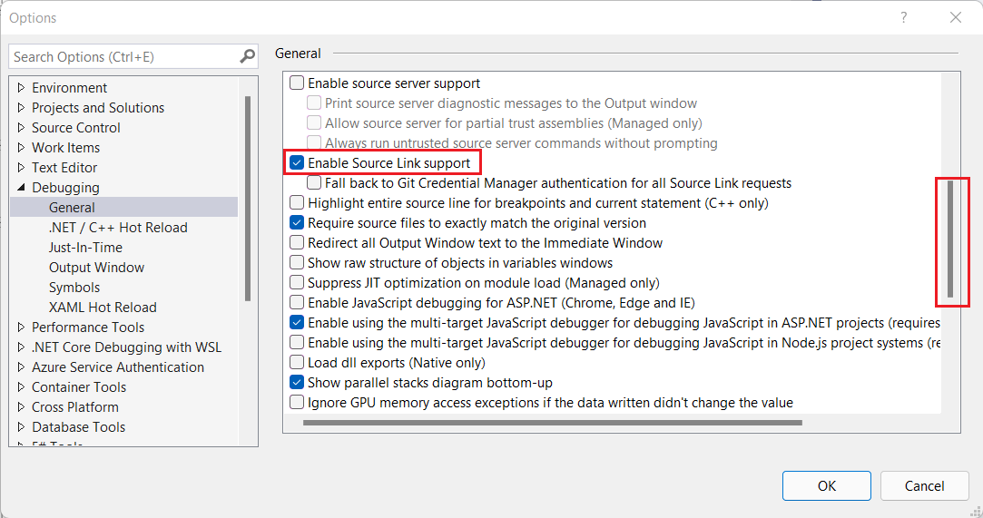 启用源链接支持
