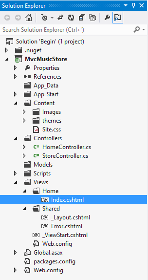 已创建主页索引视图