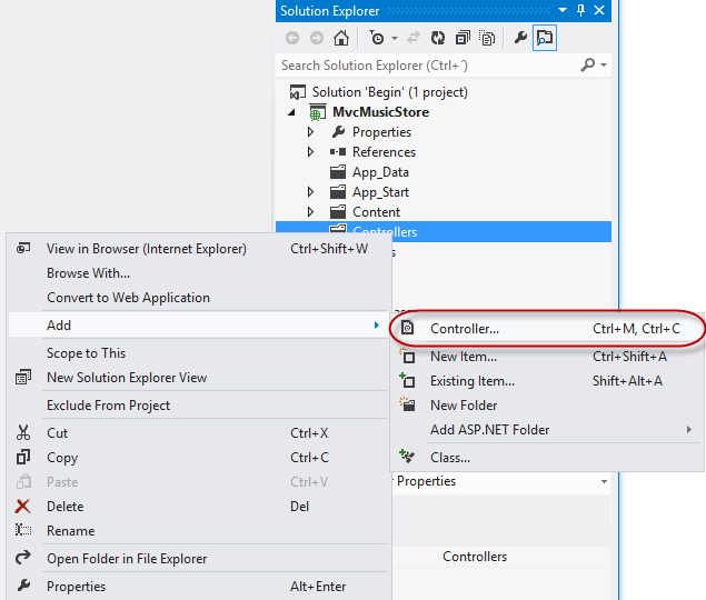 添加控制器命令