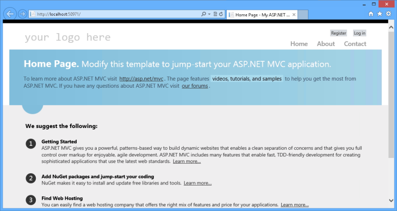 MVC 4 restyled 模板 ASP.NET MVC 4 restyled 模板