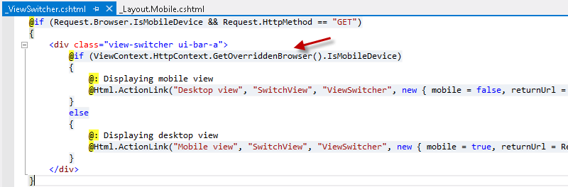 ViewSwitcher 部分视图 ViewSwitcher 部分视图