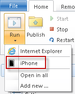 使用 iPhone 运行 使用 iPhone 运行