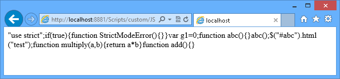 捆绑的 JavaScript 文件 捆绑的 JavaScript 文件