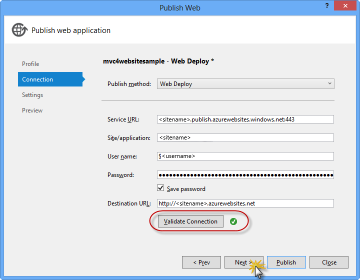 验证连接 验证连接