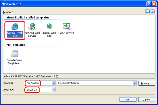 创建新文件 System-Based 网站