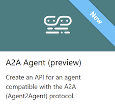在门户中选择 A2A API 代理磁贴的屏幕截图。