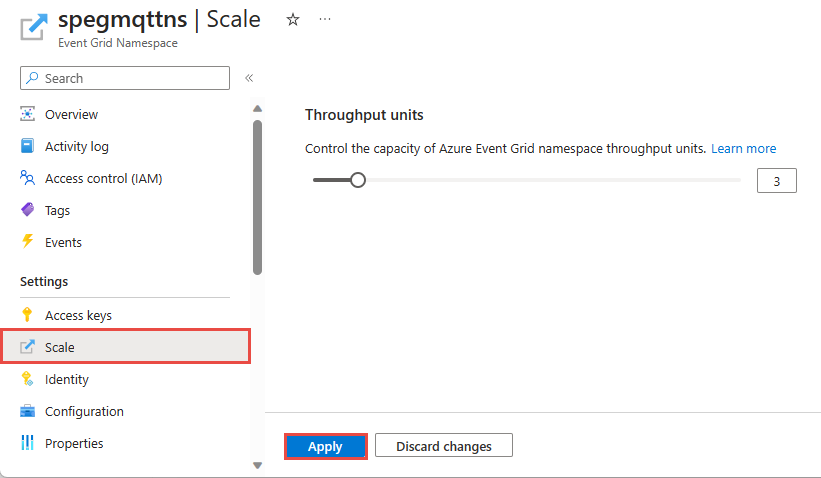 显示事件网格缩放页面的屏幕截图。