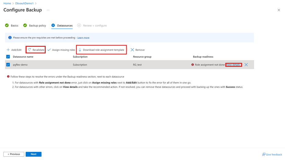 屏幕截图显示了使用模板的角色分配。