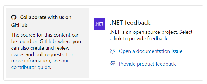 文章底部的屏幕截图,其中显示反馈选项。