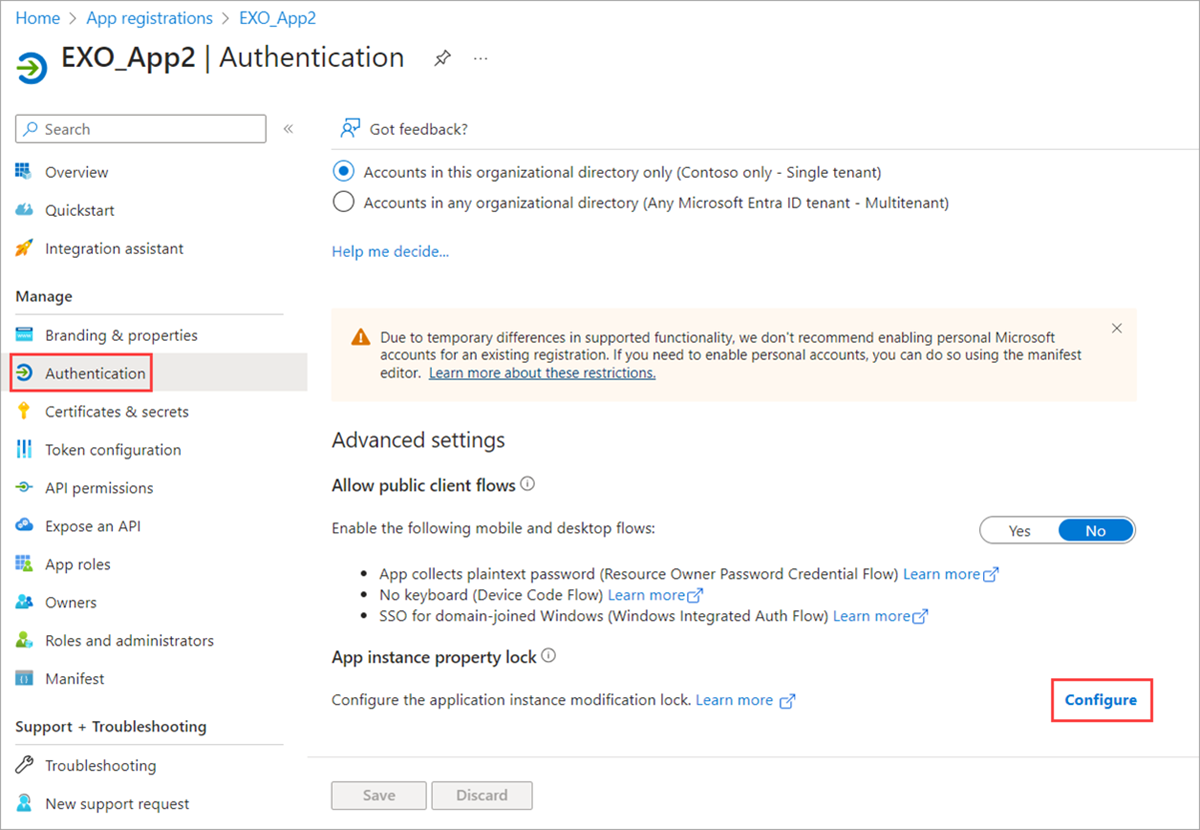 屏幕截图显示了应用注册的应用实例锁定。
