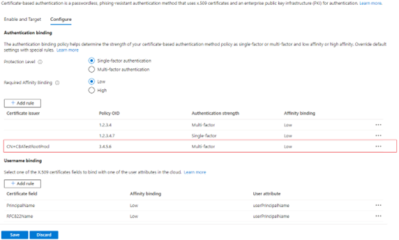 显示如何添加低相关性绑定的屏幕截图。