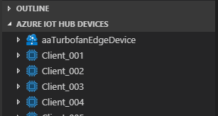 显示 Visual Studio Code Explorer 中设备的视图的屏幕截图。