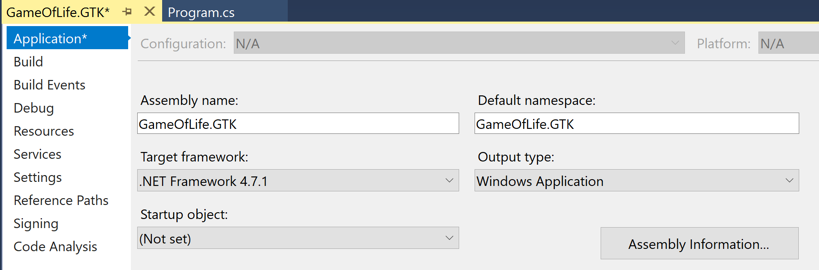 更改项目输出类型 更改项目输出类型